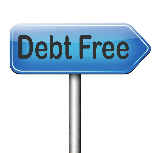 Debt free — Stock Photo, Image