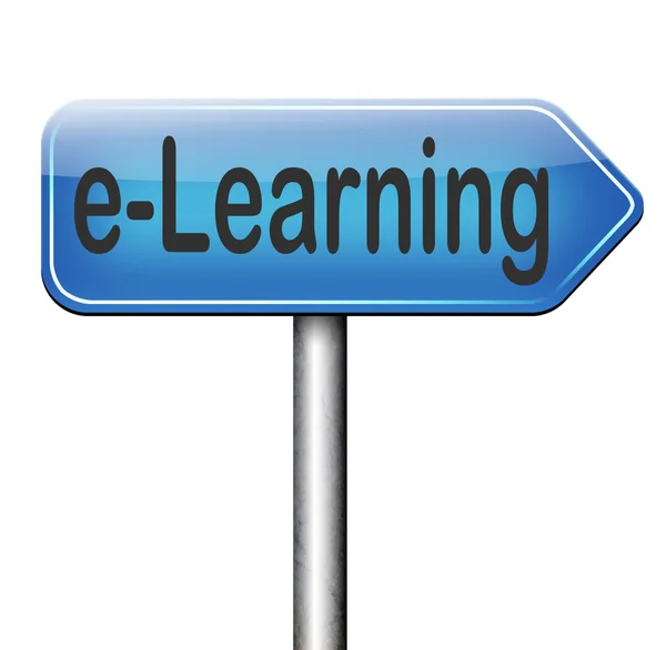 E-learning sign — Stock Photo, Image