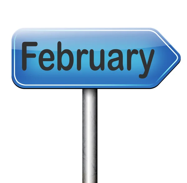 Februari teken — Stockfoto