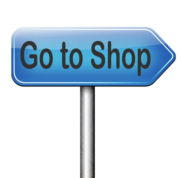 Go to shop — Stock Photo, Image