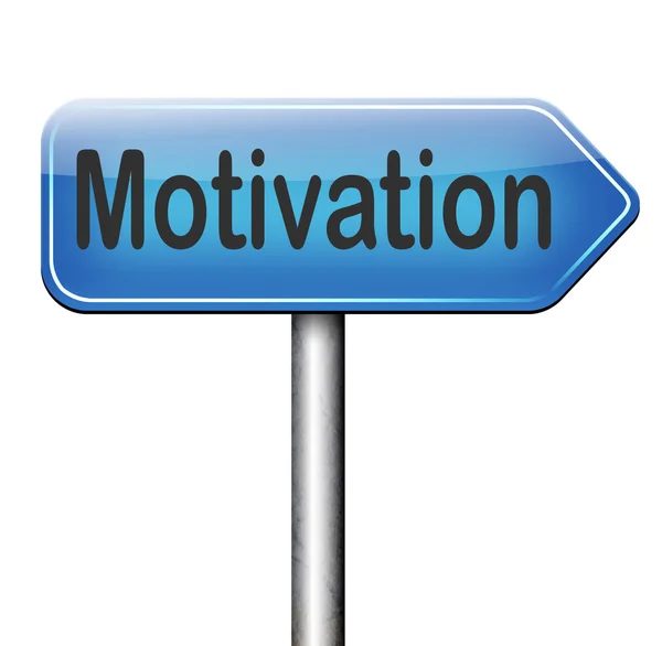 Segno di motivazione — Foto Stock