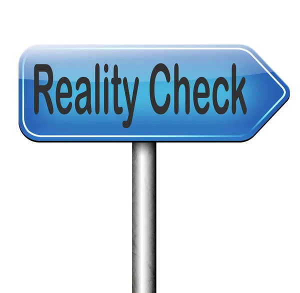 Reality check — Stock Photo, Image