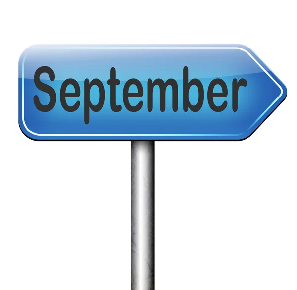 Signo de septiembre — Foto de Stock
