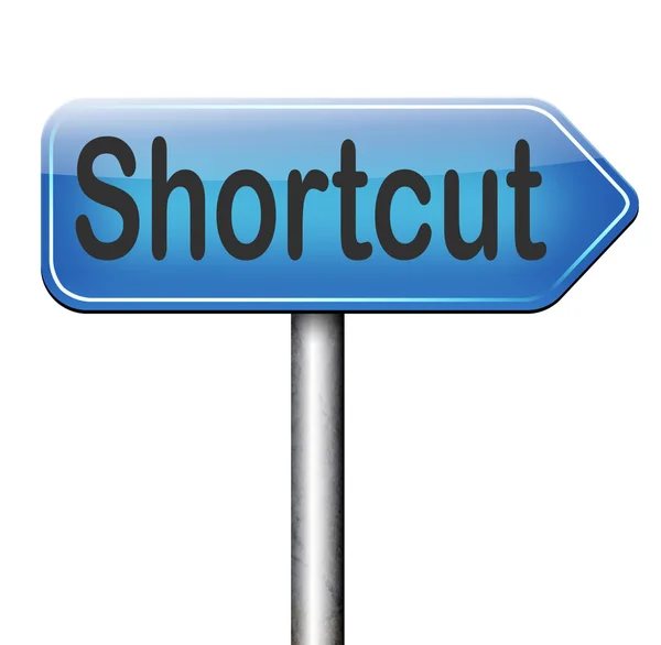 Shortcut sign — Stock Photo, Image