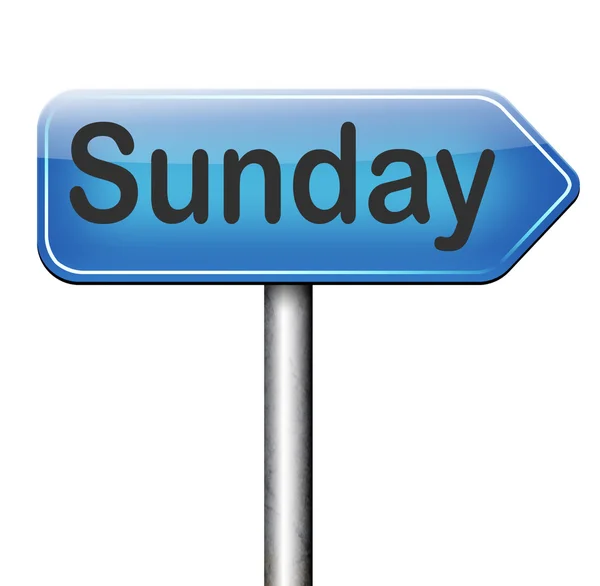 Sunday sign — Stock Photo, Image