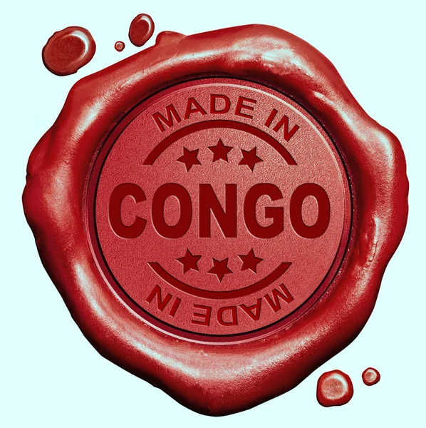 Feito em congo — Fotografia de Stock