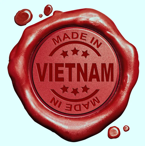 Fabricado em vietnam — Fotografia de Stock