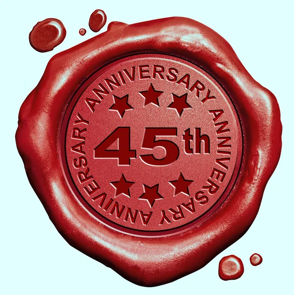 45º aniversario — Foto de Stock