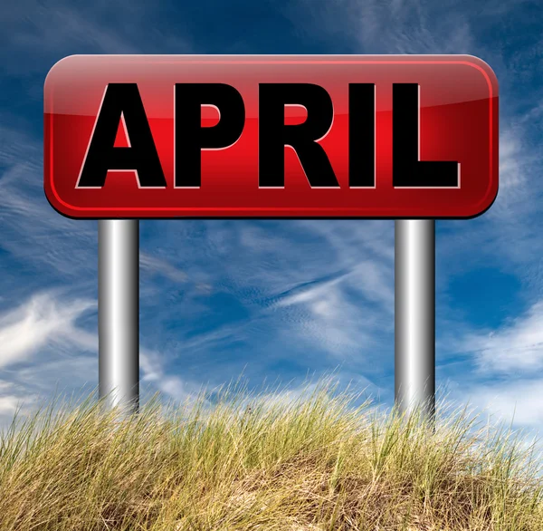 Signo de abril —  Fotos de Stock