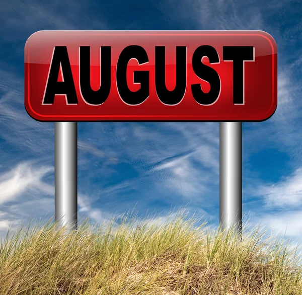 Signo de agosto — Foto de Stock