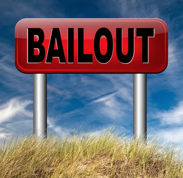 Bailout or bankruptcy — Stock Photo, Image