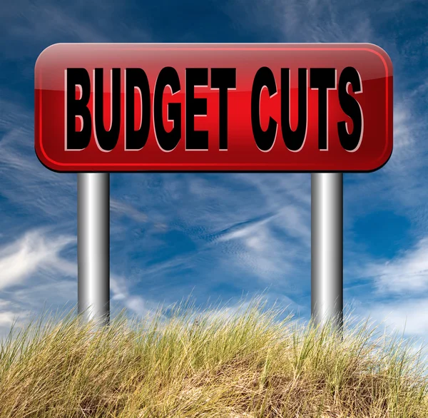 Budget cuts — Stock Photo, Image