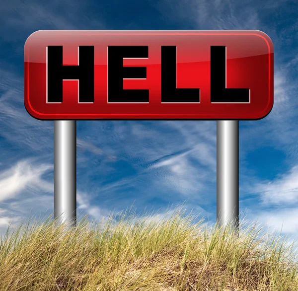 Bienvenido al infierno — Foto de Stock