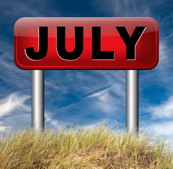 Próximo mês de Julho — Fotografia de Stock