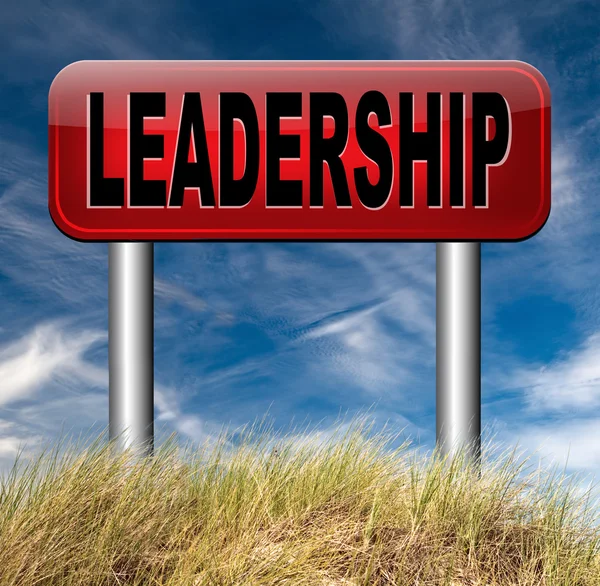 Leadership sign — Stock Photo, Image