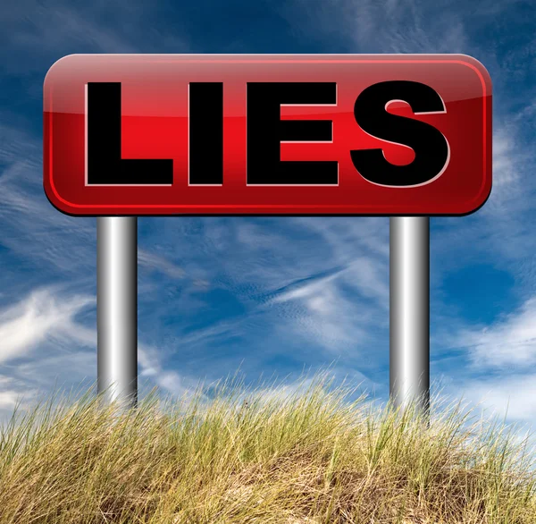 Contar mentiras — Fotografia de Stock