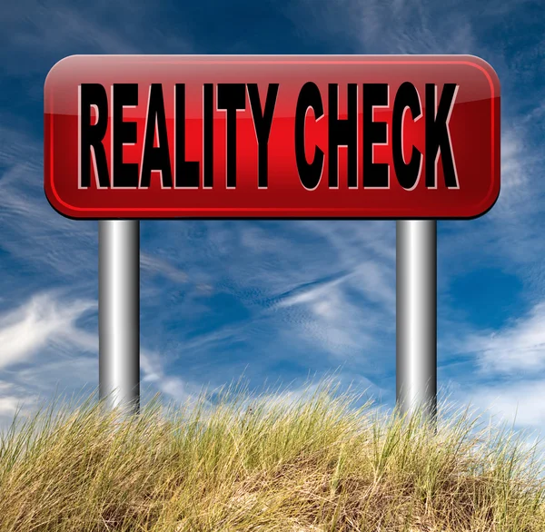 Reality check — Stock Photo, Image