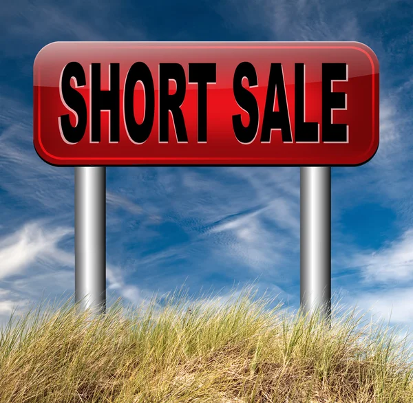 Short sale — Stock Photo, Image