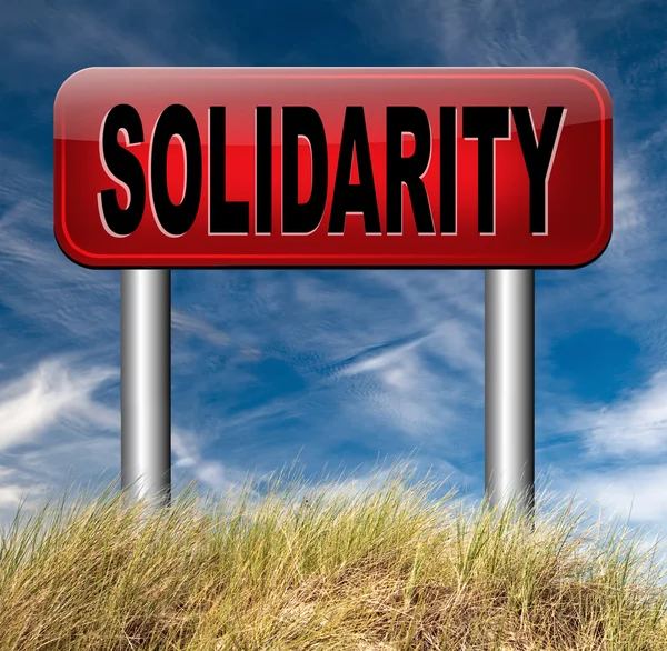 Solidarity sign — Stock Photo, Image