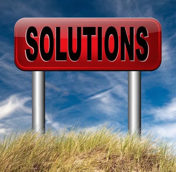 Lösungen zur Lösung von Problemen — Stockfoto