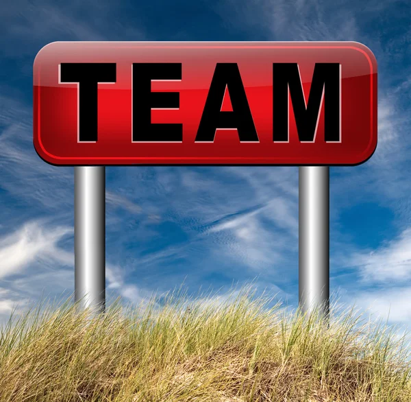 Team eller en grupp — Stockfoto