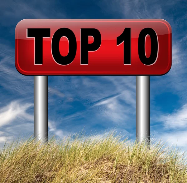 Top 10 grafieken — Stockfoto