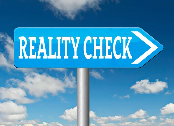 Reality check — Stock Photo, Image