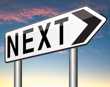 Sonraki adımları işareti