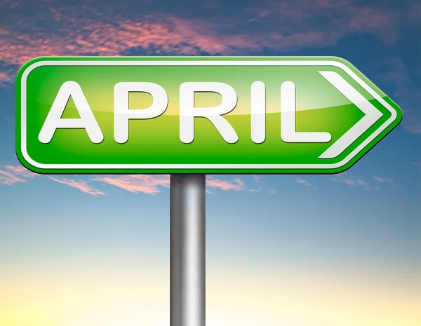 April sign — Stock Photo, Image