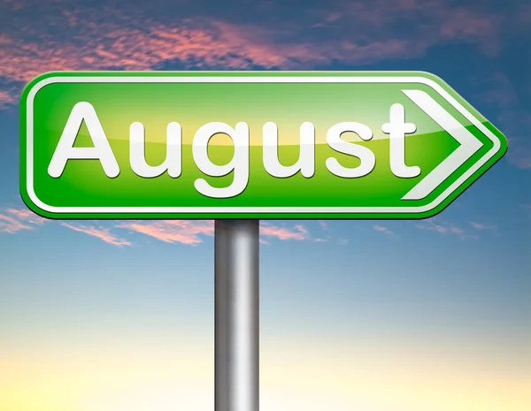 August sign — Stock Photo, Image