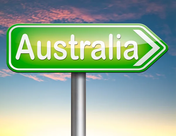 Undertegn i australia – stockfoto