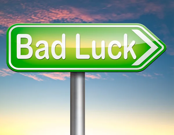 Bad luck misfortune — Stock Photo, Image