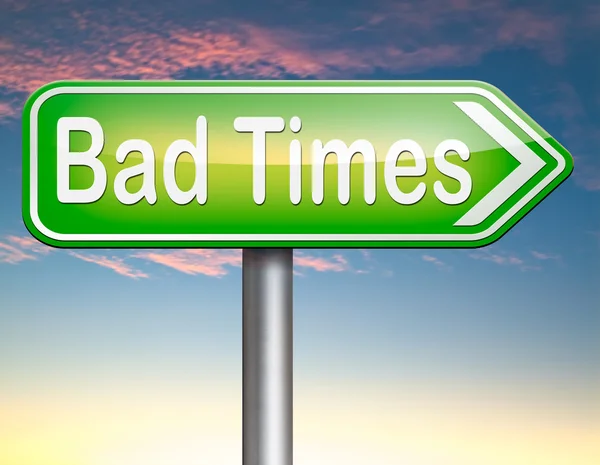 Bad times — Stock Photo, Image