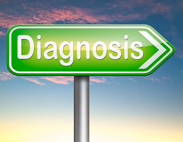 Diagnosis sign — Stock Photo, Image