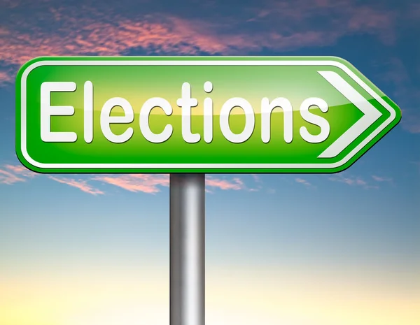 Elections sign — Stock Photo, Image