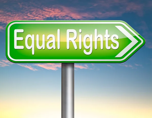 平等的权利 — 图库照片