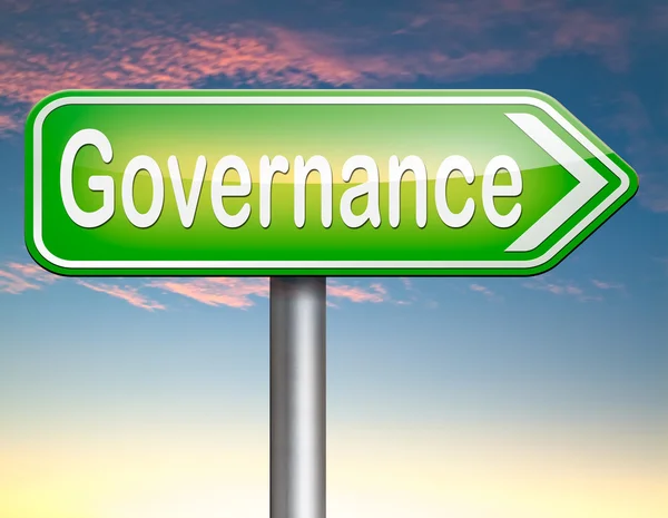 Governance sign — Stock Photo, Image