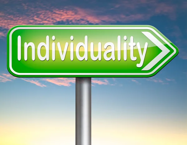 Individualiteit teken — Stockfoto
