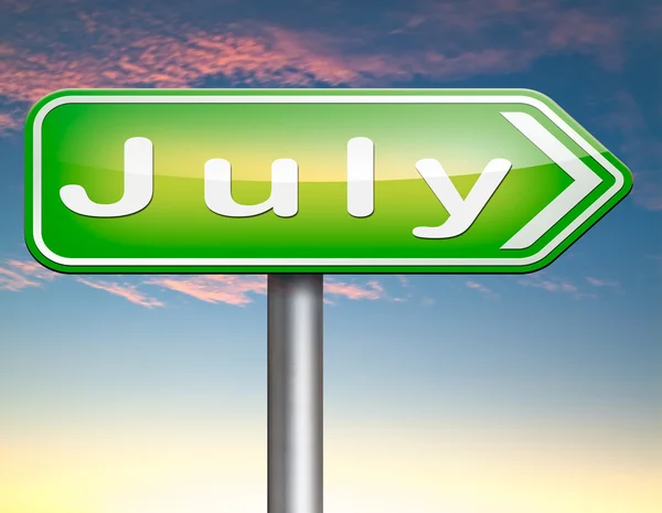 Próximo mês de Julho — Fotografia de Stock