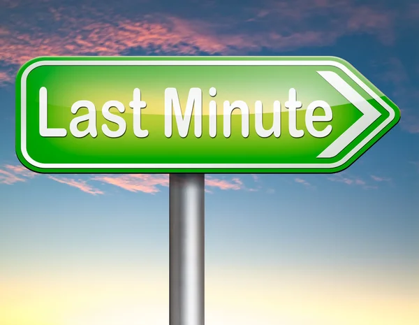 Last Minute — Stock fotografie