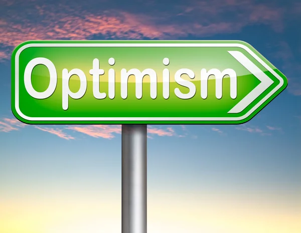 Optimist sign — Stock Photo, Image