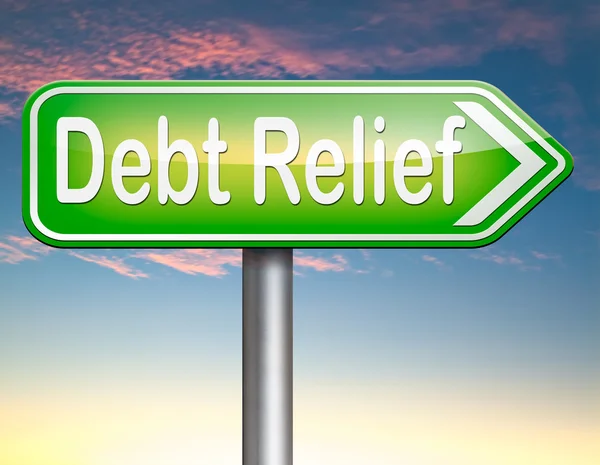 Debt relief after bankruptcy — Stock Photo, Image