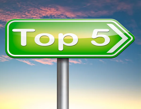 Top 5 gráficos — Foto de Stock