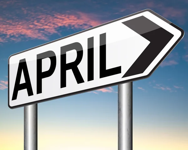 Assinatura Abril — Fotografia de Stock