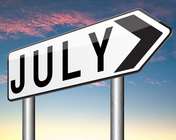 Nästa juli — Stockfoto
