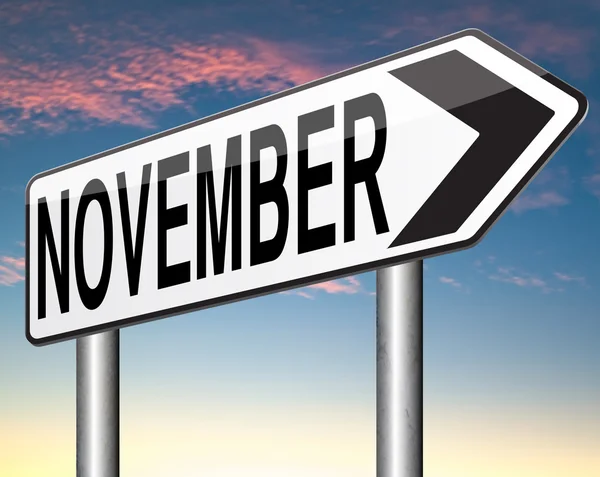 November next month — Stock Photo, Image