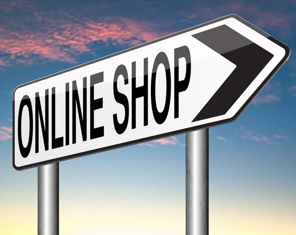 Online winkel — Stockfoto