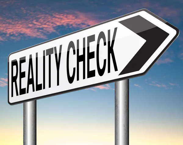 Reality check — Stock Photo, Image