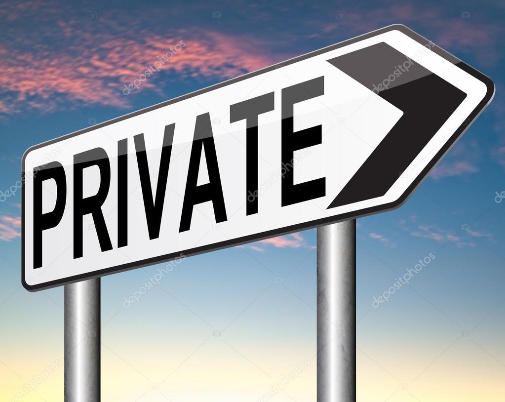 Private and personal information