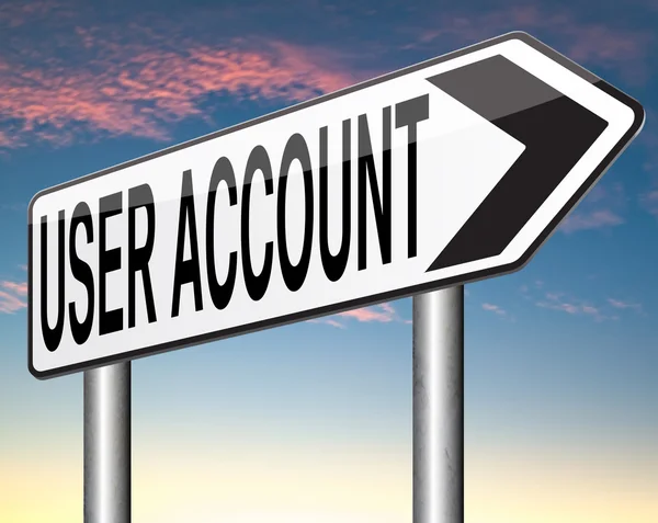 Your user account — Stock Photo, Image